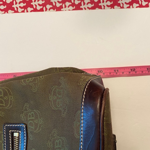 Vintage Dooney and Bourke canvas logo shoulder bag/ leather trim. - Picture 6 of 6